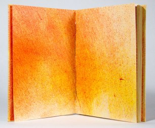 Warm Hues Sewn-Over-Tapes Book: Inside page.